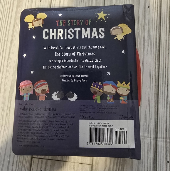 🧸 The Story Of Christmas Book Make Believe Ideas Hard Pages - Picture 6 of 7